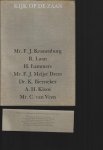 Jong, Gebrand de; C. A. Woudt, eindredactie - Kijk op de Zaan. Zeven inleidingen van Kranenburg, F.J., R.Laan, H. Lammers F.J. Meijer Drees, K. Biersteker, A.H. Kloos, C. van Veen. 1900-1975 Departement Zaanstreek van de Nederlandse Maatschappij voor Nijverheid en Handel