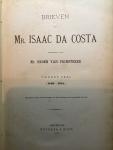 Costa, Isaac da - Brieven, medegedeeld door mr. Groen van Prinkster