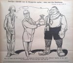 [Jong, A.M. de] (hoofdredactie) & Albert Hahn [jr.]/Leendert Jordaan/Tjerk Bottema/George van Raemdonck e.a. (beeld) - De Notenkraker, [Politiek-Satiriek Weekblad], Zondagsblad van Het Volk - Dagblad van de Arbeiderspartij, van "Voorwaarts" en "Het Haagsche Volk". Jaargang 19, (1925)