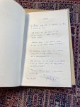 Greshoff, J. - JANEE. Met handgeschreven gedicht en signatuur 