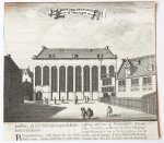 After Commelin, Caspar (1636-1693) - [2 Copperplate engravings] De Kerk der Mennonisten die men de Vlamingen noemt / De Kerk der Mennonisten die men de Waterlanders noemt