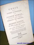 UN INTERESSE; - CHOIX DES LETTRES PATERNELLES DE JOSEPH NERON, SECOND DU NOM, EMPEREUR DES ROMAINS, A RICHARD D'ALTON, SON ASSASSIN EN CHEF, AUX PAYS-BAS EN 1788
