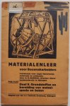Burgers H G - Materialenleer voor Bouwvakarbeiders Leerboekje voor Lager Nijverheidsonderwijs en zelfstudie Deel 5 Grondstoffen en bereiding van metselspecie en beton met los vragenblad Repetitie en vragenlijst 5 blz