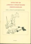 Bom, J.M. - Effectief en juridisch verantwoord onderhandelen ( een literatuur onderzoek )