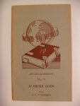Bremmer Dr.R.H. - Woord en wereld brochurereeks no.4  D' arcke Gods
