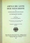 Collective - Amtliche Liste der Seeschiffe 1960 Unterscheidungssignalen der Bundesrepublik Deutschland