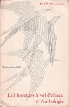 Marmelstein, Dr. J.W. - La littérature à vol d`oiseau. II Anthologie