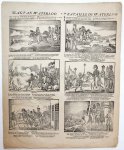  - Centsprent: Slag van Waterloo / Bataille de Waterloo. No 48, published ca. 1840.