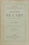 TAINE, H. - Philosophie de l'art dans les Pays-Bas.