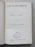 Sloten, Jo van - KLEINE EN GROOTE MENSCHEN Novellen en schetsen