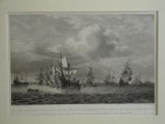  - Het ten anker komen voor Goeree van een Gedeelte der Nederlandsche vloot, na den vierdaagschen zeeslag, en het opbrengen van vier veroverde Engelsche schepen, in den jare 1666.
