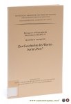 Ullmann, Manfred. - Beiträge zur Lexikographie des Klassischen Arabisch Nr. 13. Zur Geschichte des Wortes barid 'Post' Vorgelegt von Herrn Anton Spitaler am 8. November 1996.