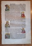 Hartmann Schedel - Chronicle Leaf CXXIIII from The Nuremberg Chronicle by Hartmann Schedel.