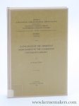 Cowe, S. Peter. - Catalogue of the Armenian Manuscripts in the Cambridge University Library.