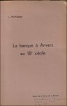 Michielsen, L. - banque à Anvers au 18e siècle