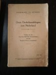 Verslag van den Heer Paul Segers, Staatsminister, aan den Belgische Senaat voorgedragen/Rapport au Sénat de Belgique par Monsieur Paul Segers Ministre d'Etat - Onze onderhandelingen met Nederland/Nos pourparler avec les Pays-Bas