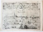 Lodovico Guicciardini (1521-1589) - [Antique print, engraving] Franicker (Franeker), published ca. 1617.