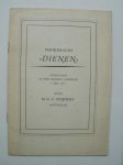 SNIJDERS, G.C., - Voordracht `Dienen`. Gehouden op den Rotary landdag 3 mei 1947.