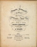 Liszt, Franz: - [R 236, 1-8] Soirées musicales de Rossini transcrites pour le piano-forte. Par F. Liszt. Livre [I]