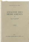 Stainier Carl - Analyse des médicaments
