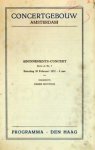 Monteux, Pierre: - [Programmheft] Programma van het zevende Abonnements-Concert (Serie A). Zaterdag 20 februari 1932. Dirigent: Pierre Monteux. Soliste: Henriëtte Bosmans