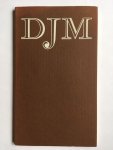 Doorenbos, Dr. Ir. J., Maltha, Ir. D.J. - DJM over Dirk Jan Maltha