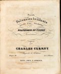 Czerny, Carl: - Grande polonaise brillante précédée d`une introduction pour pianoforte et violon concertans. Oeuvre 314 Czerny, Carl: - Grande polonaise brillante précédée d`une introduction pour pianoforte et violon concertans. Oeuvre 314