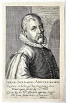 Hondius, Hendick I (1573-ca. 1649) - [Antique print, engraving, published 1610] Portrait print of artist Dirck Barendsz., 1 p.