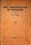 Bijl, J.G. - Het grondwater in Rijnland