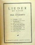 Hindemith, Paul: - Lieder mit Klavier... Op. 18