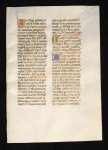  - Leaf on vellum from a breviary, Tours ca. 1485