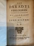 Milton, John (Paludanus, Lambertus) - Het Paradys Verlooren. Geschetst na ‘t engelsch heldendicht van John Milton door J. P.