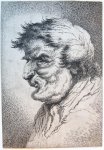 Worlidge, Thomas (1700-1766) - Caricature head profile/Tronie (Karikaturaal portret).