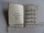 The Monotype Corporation Limited. - Het ABC voor liefhebbers van mooie Lettertypen. [ Beperkte oplage, echter aantal niet vermeld ].