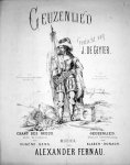 Fernau, Alexander: - Geuzenlied. Gedicht van J. de Geyter. Chant avec accompagnement de piano