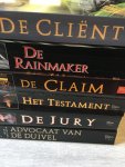 Grisham, J. - 6 boeken van John Grisham; De Cliënt, De Rainmaker, De Claim, Het Testament, De jury & Advocaat van de duivel