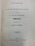 FEITH, H.O., - Dagboek of aanteekeningen van Dr. Georgius Westendorp 1566-1578.