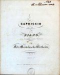 Mendelssohn, Felix: - [Op. 22] Capriccio brillant pour pianoforte avec accompagnement d`orchestre. Op. 22, Piano seul. Oeuv. 22. Av. acc. d`un 2d. piano. 2e. Piano