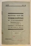[VEILINGBOEKJE ONROEREND GOED] - [Veilingboekje betreffende onroerend goed Haarlem, Noord-Holland] Notitie van de verkooping in 't notarishuis, Bilderdijkstraat 1 te Haarlem, onder meer van het gebouw "Bloemhof", Notaris W. H. van Arkel, te Heemstede, Met & Meylink, te Haarle...
