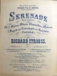 Strauss, Richard: - [Op. 7] Serenade für Blasinstrumente. Op. 7. Klavierauszug zu 2 Händen (leicht) vom Componisten