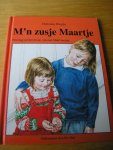 Wright, Christine vert. Bleij illustr. Hull, Bizz - M`n zusje Maartje. Een dag uit het leven van een blind meisje.