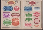 n.n - (BEDRIJF CATALOGUS - TRADE CATALOGUE) etiketten voor limonades en siropen (modellenboek)