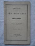 Rekker, Hubertus. - Rede bij de inwijding van het nieuw gebouwde Gasthuis te Middelburg, den 24 October 1866, uitgesproken door Hubertus Rekker.