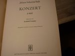 Bach; J. S. (1685-1750) - Violin-Konzert d-Moll; rekonstruiert von Gottholdt Frotscher; Ausgabe fur Cembalo (Orgel, Piano)