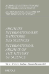 Unknown - Archives Internationales d'Histoire des Sciences 63/170-171, 2013