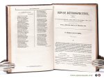 Revue Retrospective: - Revue Retrospective. Archives secrètes du dernier gouvernement. Recueil non périodique. N° 1 à 31.