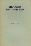N. Sri Ram. - Thoughts for aspirants - Second series. N. Sri Ram. - Thoughts for aspirants - Second series.