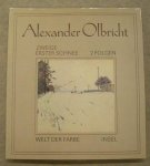 OLBRICHT, ALEXANDER - WALTER HERTZSCH [HRSG.]. - Alexander Olbricht. Vierundzwanzig Zweige. Der erste Schnee. Zwei Folgen farbiger Zeichnungen.