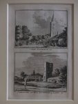 Castricum. - 't Dorp Kastrikum, 1740/ Overblyfsels van 't Huis Kronenburg by Kastrikum, 1740. Castricum. - 't Dorp Kastrikum, 1740/ Overblyfsels van 't Huis Kronenburg by Kastrikum, 1740.