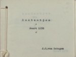 Schagen, J.C. van. - Restantjes van diertjes en dingetjes. Schagen, J.C. van. - Restantjes van diertjes en dingetjes.